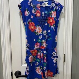 Matilda Jane Vibrant Blue Floral Romper